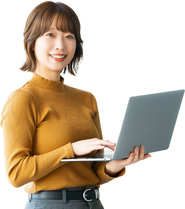 面談を受ける女性